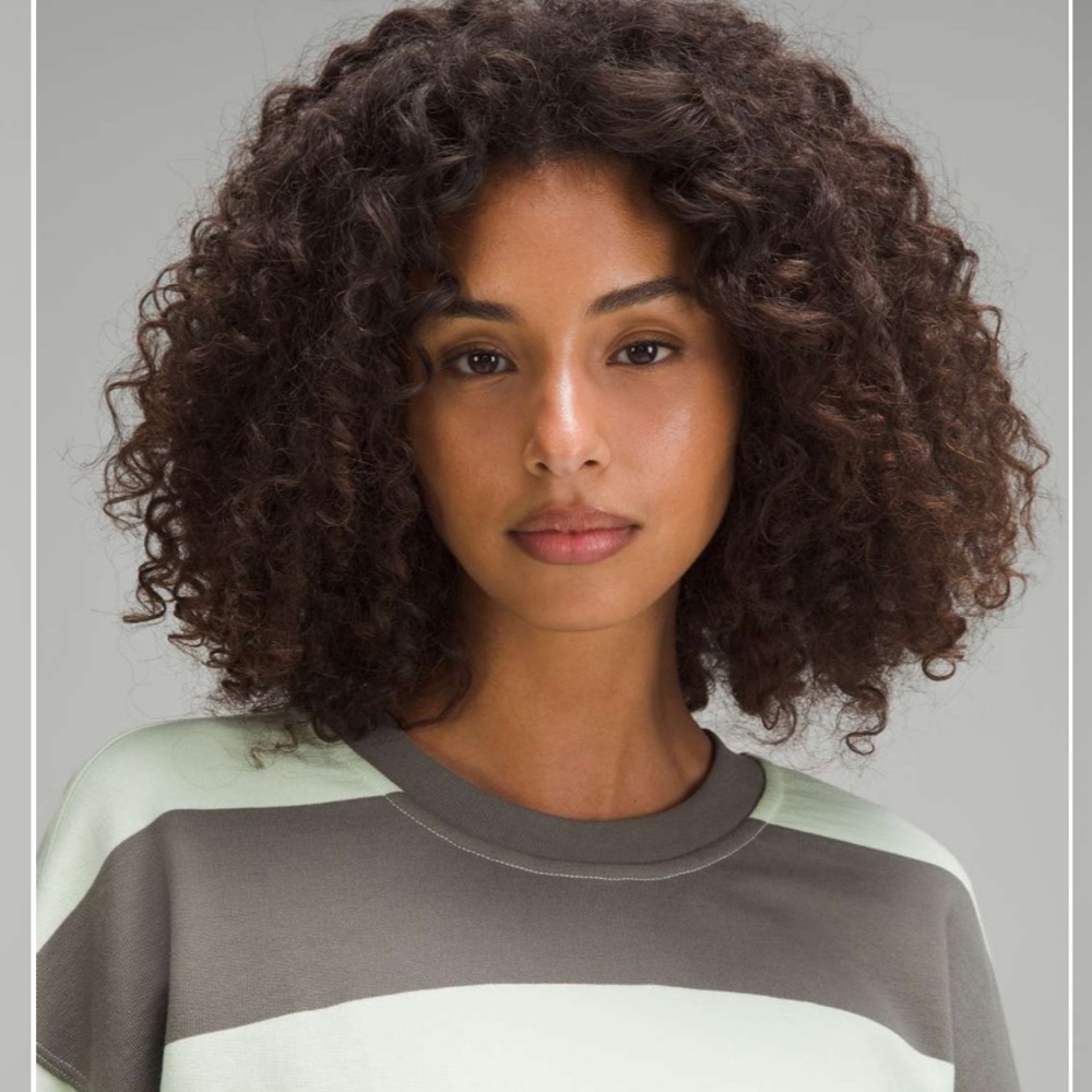 lululemon athletica Green and Gray Striped Sweatshirt - Picture 4 of 12